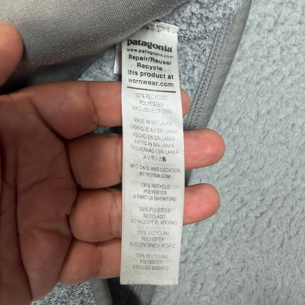 Patagonia Womens Better Sweater Full Zip Jacket Grey Heather Small 25543 - Picture 12 of 13
